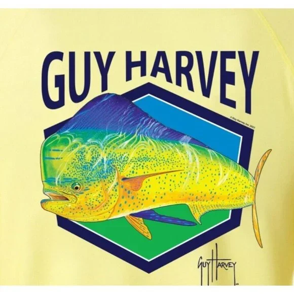 Guy Harvey Men's Long Sleeve Sun Protection Yell Top. Size Medium.  NWT. - Picture 2 of 6